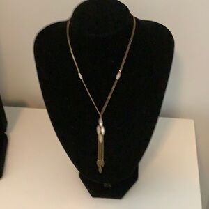 Mother Of Pearl 14k gold necklace.